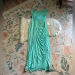 Meshki  Candice Ruched Maxi Dress In Mint Photo 4