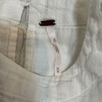 Free People  White Gauze Peplum Tunic Top Size M Photo 3