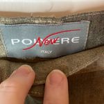 Polvere Italy Gray Green Jeans Velour Embroidered Patches Wide Leg Stretch Size undefined Photo 1