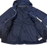 Tommy Hilfiger WOMENS NAVY BLUE LIGHT WEIGHT HOODED RAINCOAT SIZE XS Photo 3