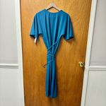 NEW VETTA The Convertible Wrap Tie Dress Getaway Midi Azure Blue XS NWT Photo 12
