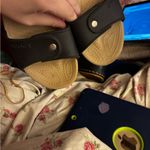 Crocs  Cobbler Women's Slide Slip On Open Black Tan Size 9 Sandal Shoes Photo 6