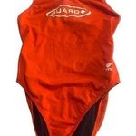 Women's TYR Lifeguard Diamondback Racerback Red Swimsuit Size 36 GUC #1564 Photo 0