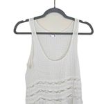 Free People  Voile & Lace Trapeze Slip Polka Dot Dress White XS Boho Mini Photo 3