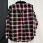 Basic Editions Holiday Women’s Plaid Button Up Shirt Embroidered Wreaths XL Red Photo 5