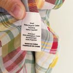 Cinq à Sept Cinq a Sept Triss Plaid Quilted Patchwork Chore Jacket Cream/Red Size Medium Photo 5