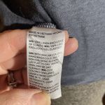 Chico's Chico’s Linen Metallic Foil Tee Top Soft Slate Blue Short Sleeve NWT Size 2 L Photo 5