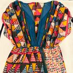 Maeve Anthropology Colorful Geometric Pattern Swimsuit Summer Cover-up 10 Photo 4