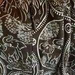 Tory Burch Tunic Dress Brown Elephant Print Size 2 100% Cotton V-Neck Photo 6