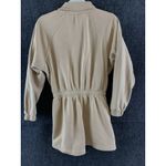 EXPRESS  Women's Romper Quarter Zip Tie Waist Fleece Retail $78 Beige Size XS Photo 13