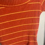 Urban Outfitters UO silence + noise burnt orange stripe off shoulder ribbed top Photo 5