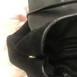 ZARA  Black Suede Leather Cross Body Purse Gold Hardware Interior Pockets Buckle Photo 5