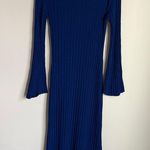 SIMON MILLER Matomi Ribbed Knit Dress In Blue Size M Photo 2