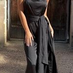 Elliatt Halle Open Back Jumpsuit Black Womens Size XL Photo 1