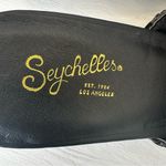 Seychelles  Black Woven Raffia Block Heel Mules Sandals Square Toe Slides Size 8 Photo 7