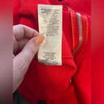 Alexander McQueen Red Ruffle Zip Hem One Shoulder Flounced Cocktail Dress Size M Photo 8