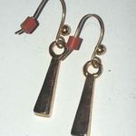 Gold Tone Dainty Dangling Beaded Boho Pierced Earrings Photo 3