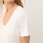 Marine layer Classic White Hemp Cotton Short Sleeve T-Shirt XS Photo 6