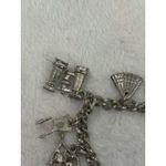 Vintage Silver Tone Charm Bracelet Ballerina,‎ Ice Skating, Car Charms Womens Photo 4