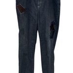 Ralph Lauren Women’s Black Patchwork Jeans Size 16 Photo 0