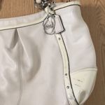 Coach Handbag Purse Leather Cream Size 11 1/4”L x 16”W x 5 1/2”D Photo 3