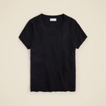 J.Crew  Cashmere Relaxed T-Shirt in Black, Size XXS Photo 2