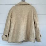 Free People  Women’s Small Faux Fur Teddy Pea Coat Sherpa Photo 3