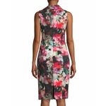 Black Halo New! Women's Floral Print Blaze Sheath Dress Color Bailey Size 4 Photo 1