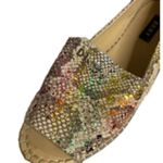 DKNY Boho Metallic Snakeskin Espadrille Slip-On Flats Multicolor Size 8 Photo 3