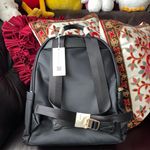 Tory Burch Latest New Ella Black Nylon Backpack 88368 $328 with TB shopping bag Photo 3