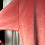 Adidas Women's Size S Sweatshirt Wonder Red Velour Mock Neck Cropped Top New Photo 5