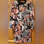 ZARA  Floral Print Satin Mini Dress 3/4 Puff‎ Sleeves Size XS Style 7941/418 Photo 5