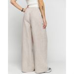 Reformation  Ethan Linen Women Pant, Oatmeal, size S Photo 8