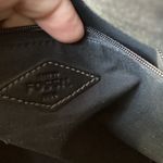 Fossil Black Tote with Pink, Red and Yellow Geometrical Designs Photo 8