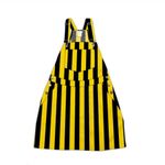 Vive La Fete Yellow And Black Bibs Dress App State Size L Photo 0