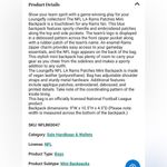 Lounge Fly  Los Angeles Rams patch mini backpack Photo 5