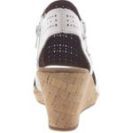 Rockport Cobb Hill Janna Perforated Boot Sandal White size 10 Photo 4