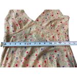 VTG Y2K Portrait Tan Ditsy Floral Babydoll Sleeveless Mesh Sheer Lined Dress L Brown Size L Photo 10