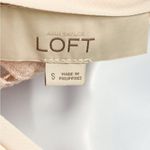 Loft Crochet Lace Paisley Cutout Sheer Overlay Blouse Top Ballet Pink Small Photo 8