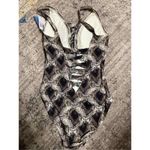 Bleu Rod Beattie New. snake print plunge swimsuit. Size 6. Retails $119 Photo 6