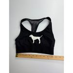 Victoria's Secret‎ PINK Black Sports Bra Dog Logo Racerback Activewear Top Size undefined Photo 1
