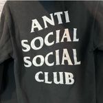 AntiSocialSocialClub ASSC Anti Social Social Club Sz Small Black Pull Over Long Sleeve Hoodie Jacket Photo 5