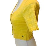 Roxy Yellow Striped Cropped Top Size XS NWT Photo 8