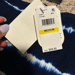 Becca NWT  Tie Dye Blue French Cut High Waisted Bikini Bottoms- Size Medium Photo 7