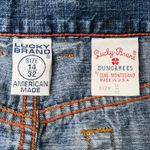 Lucky Brand Vintage Y2K Dungarees Denim Maxi Skirt Photo 9