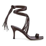 A'mmonde Atelier Aria 75 Multi Strap High Heels in Brown 37 7 Womens Sandals Size 6 Photo 0