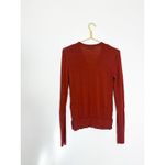 Loro Piana Virgin Wool Rust Orange Lightweight Cardigan Size 38 Quiet Luxury Photo 9