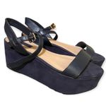 Forever 21 Navy Platform Wedges Photo 0
