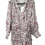 NWT SABINA MUSAYEV Aviva Drapped Floral Mini Dress Sz S Photo 0