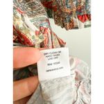 Cara Cara | Gibson Bird Paisley Ivory Multi Mini Dress | Sz XS/S Red Photo 9